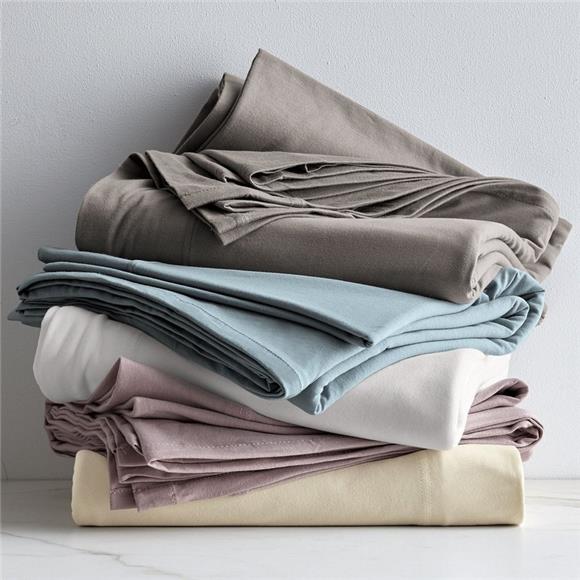 Cotton Jersey Bedding - Collection Includes Flat Sheet