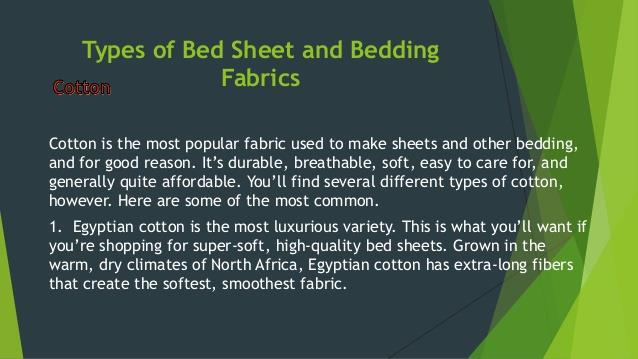 High-quality Bed Sheets - Several Different Types