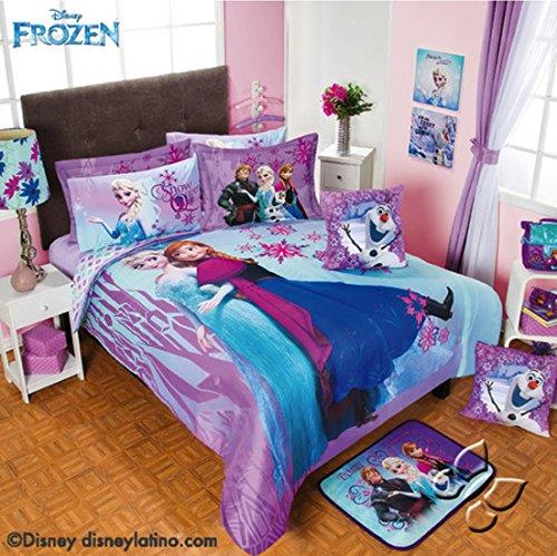 Disney Princesses Pink Comforter Set, Disney Frozen Queen Size Bedding Set