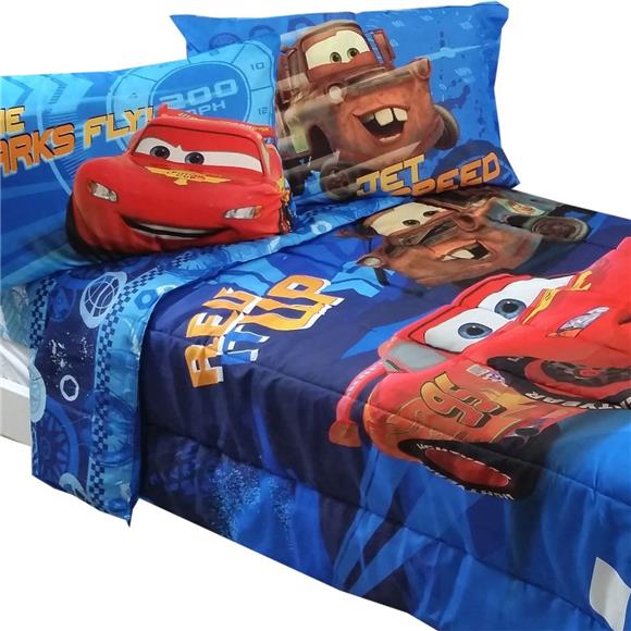 With Two Pillow - Disney Cars Full Bedding Set
