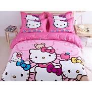 Hello Kitty Cartoon Fitted - Hello Kitty Bedroom Set