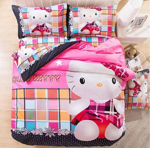 Ensure Stays - Hello Kitty Bedsheets