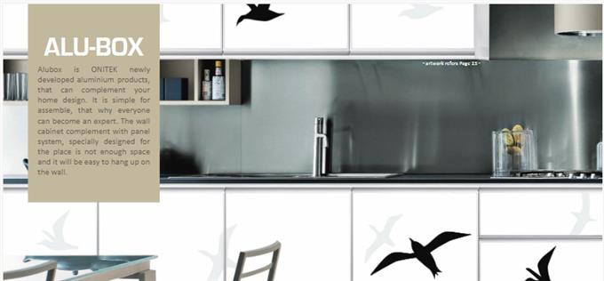 Wall Cabinet Complement With Panel - Aluminium Kitchen Cabinet Catalogue