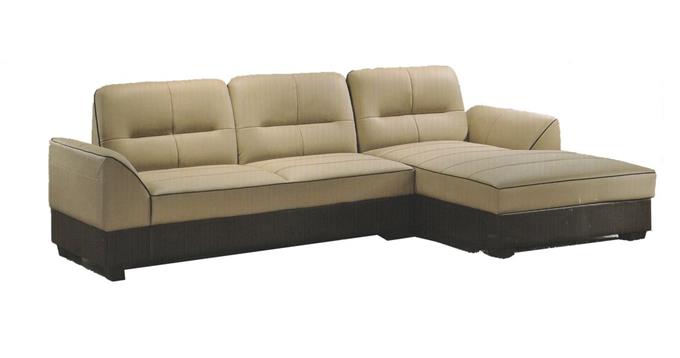Upholstered In Leather - L Shape Leather Sofa