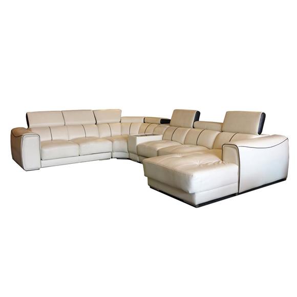 Piece Furniture - Genuine Leather Sofa