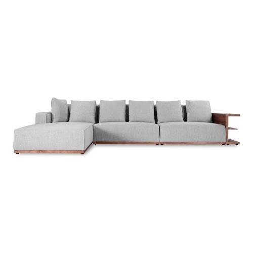 Solid Wood Structure - Contemporary L Shape Sofa With