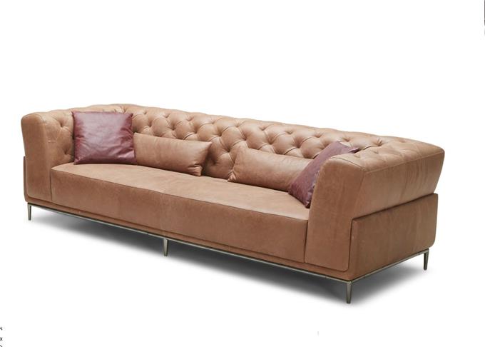 Luxurious Sofa In Premium Nubuck - Premium Nubuck Leather Exuding Tasteful