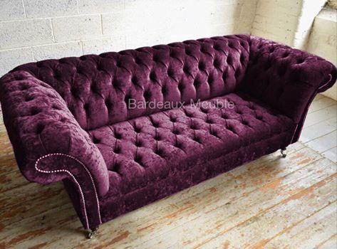 Upholstered - Brand New Luscious Amethyst Velvet