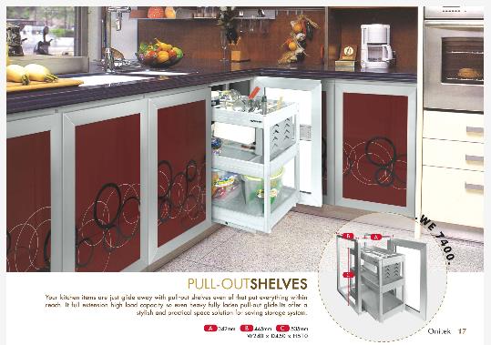 Aluminium Kitchen Cabinet Catalogue - Practical Space Solution Saving Storage