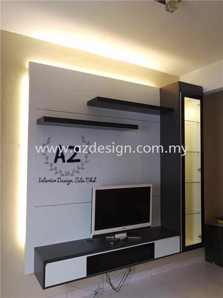 Main Office Located In Puchong - Custom Made Tv Cabinet