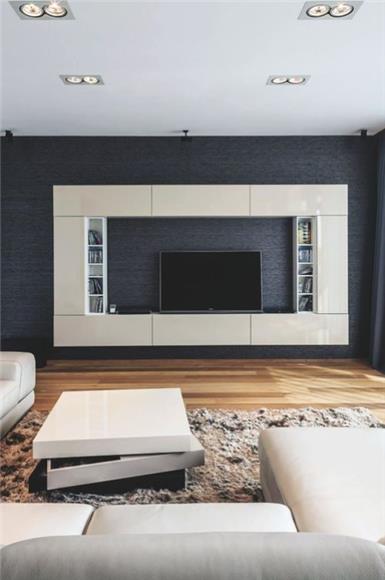 Shelves - Wall-mounted Tv Cabinet Design