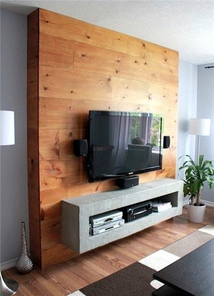 Feature Wall - Wall-mounted Tv Cabinet Design