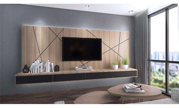Feature Wall - Wall Mounted Tv Cabinet