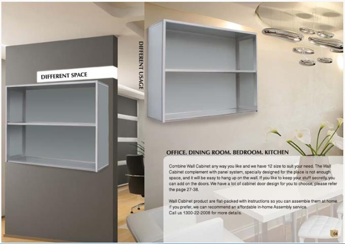 Aluminium Cabinet Catalogue - Wall Cabinet Complement With Panel