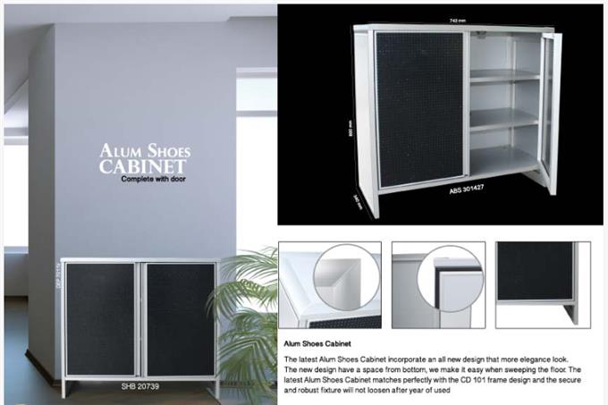 All New - The Latest Alum Shoes Cabinet