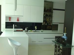 Display Shelf - White High Gloss Kitchen Cabinets