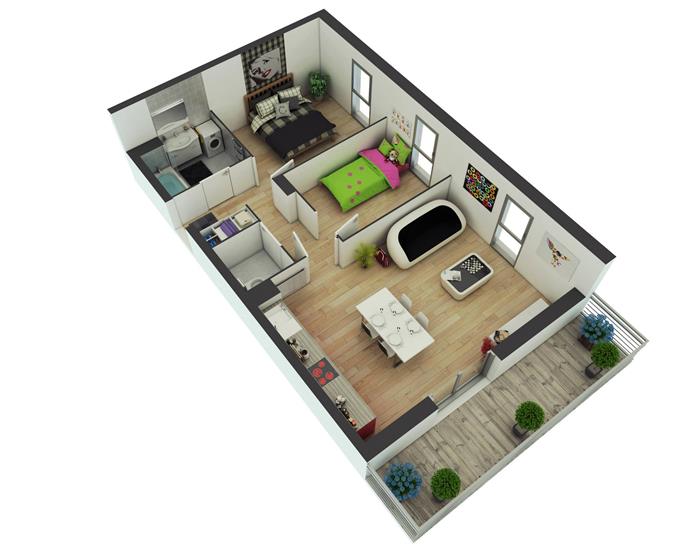 May Like - Bedroom 3d Floor Plans