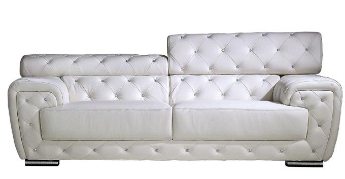 Contemporary Apartment Size Sofa - Armrest Covers Removable Washing
