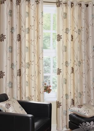 Duck - Fully Lined Eyelet Curtains Slx