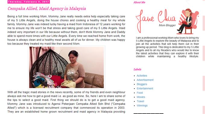 Home Grown - Maid Agency In Malaysia