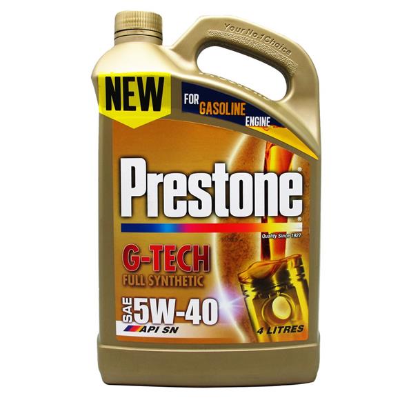 Allows Extended Drain Intervals - Prestone G-tech Full Synthetic