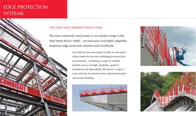 The Steel Mesh Barrier System - Highly Adaptable Temporary Edge Protection