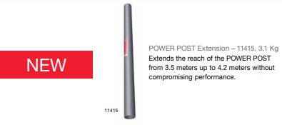 Installation Edge Protection - Power Post Fixes Between Concrete