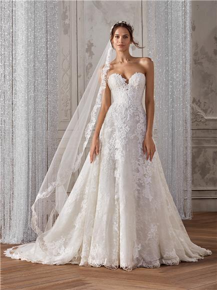 Embroidered Floral - Elegant Bridal Dress