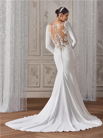 Stunning Design - Dress With Embroidered Tulle