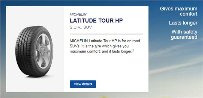 Hp - Michelin Latitude Tour Hp
