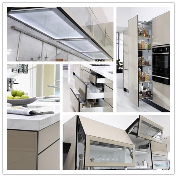 Glass - Aluminium Kitchen Cabinet Design Malaysia