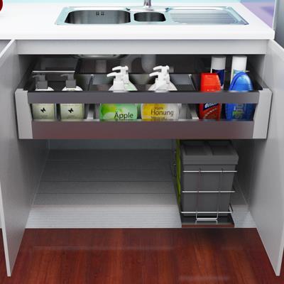 Aluminium Kitchen Cabinet Accessories - Stainless Steel Plate Sink Basket