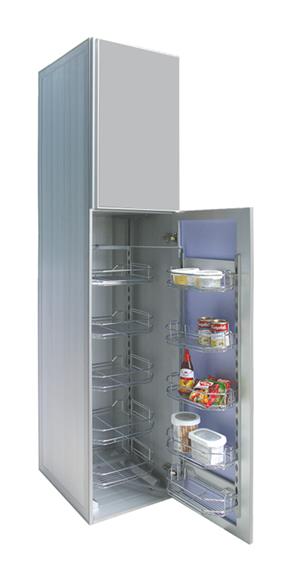 Aluminium Kitchen Cabinet Accessories - Tall Unit Chrome Plated Basket