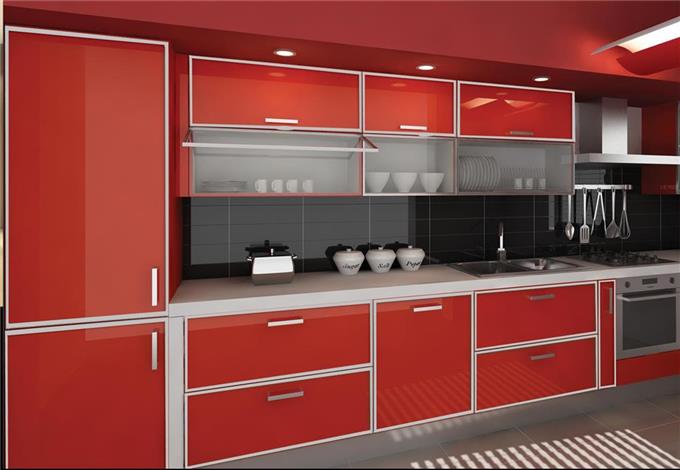 Aluminium Kitchen Cabinet Suitable Apartment