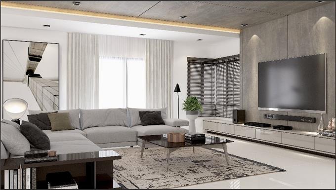 Living Room Design - Terrace House Interior Design