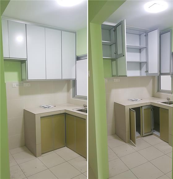 White Kitchen Cabinet - Aluminium Kitchen Cabinet