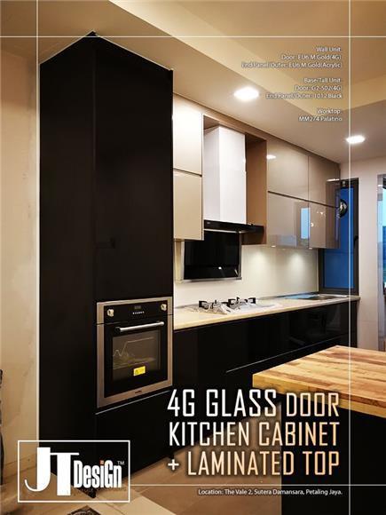 Looking Amazing - 4g Glass Door Kitchen Cabinet