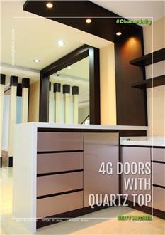 4g Glass Door Kitchen Cabinet