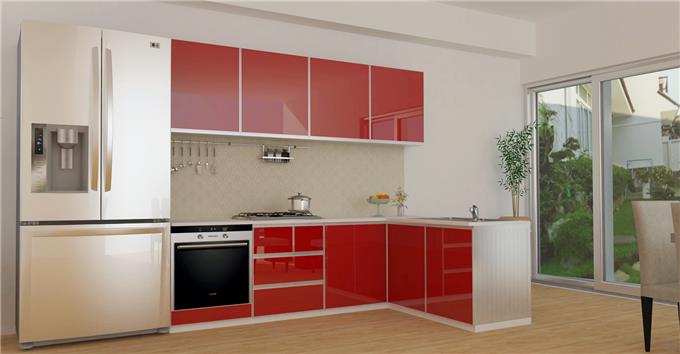 Modern Residential - Aluminium Kitchen Cabinet