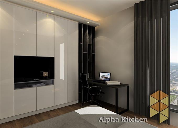 Modern Interior Design - 3g Glass Door Kitchen Cabinet