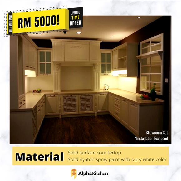 Alpha Kitchen Cabinet Shop Online Malaysia - Quartz Marble Granite Solid Surface