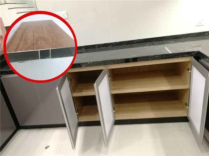 Glass Door - Kitchen Cabinet Quartz Counter Tops