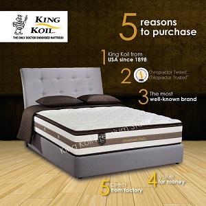 Luxurious Pillow - King Koil Spinalcare Pedic Mattress