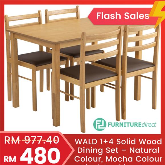 Furniture Direct Dining Table Puchong Shah Alam - Solid Wood Dining Set