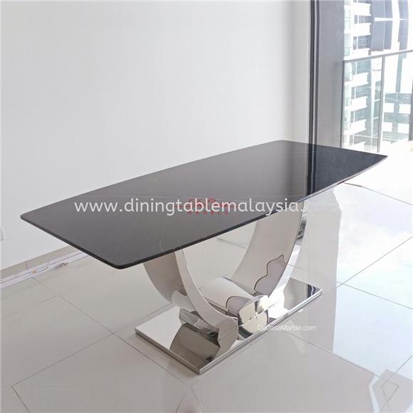 Leg Stainless Steel - Marble Dining Table