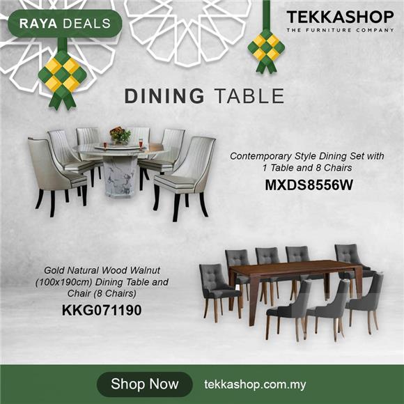 Tekkashop Dining Table Pj Kepong Puchong Kota Damansara Selangor - Design Affordable Price