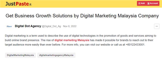Used Describe The - Digital Marketing Agency Malaysia