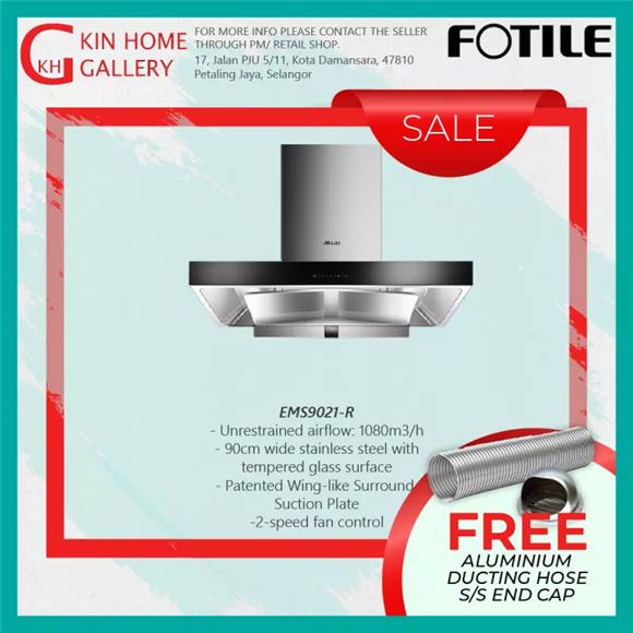 Fotile Kitchen Hood Tempered Glass - Patented Wing-like Surround Suction Plate