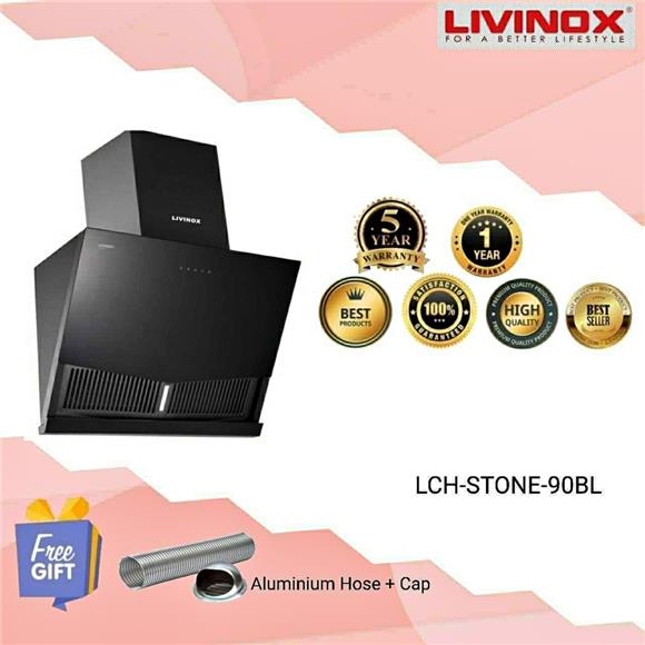 Livinox Kitchen Hood Selangor - Black Coated Stainless Steel Filter