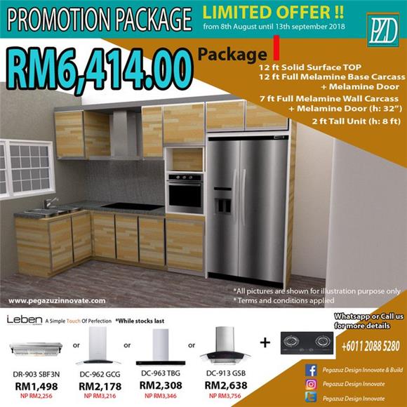 Top Solid Surface - Promosi Kabinet Dapur Pakej Kuala